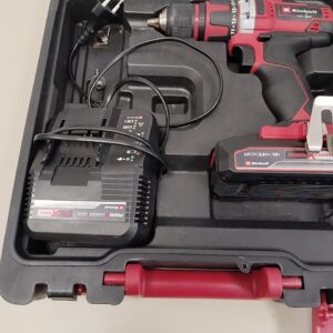 Einhell TE-CD 18/40 Li rot-schwarz, Akku-Bohrschrauber im Koffer, inklusive 1 Akku 2,5 Ah und Ladegerät | Zustand: Gut