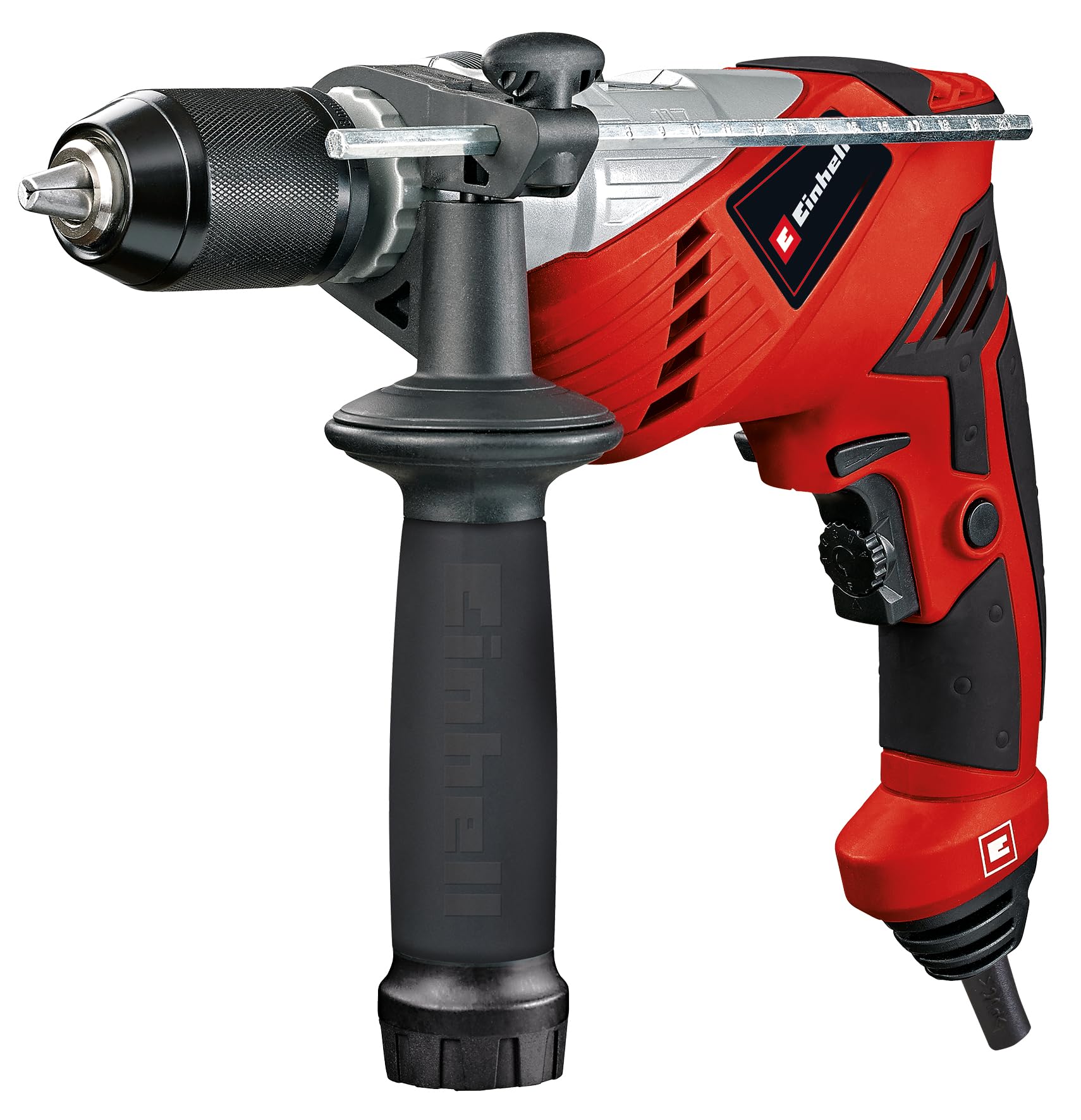 Einhell Schlagbohrmaschine RT-ID 65/1 Rot, Leistungsstarke 650-W-Schlagbohrmaschine mit Schnellspannbohrfutter und Transportkoffer. | Zustand: Sehr Gut