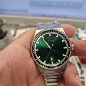 Hugo Boss Candor 1514079 Silber Grün, Herrenuhr Edelstahl Quarz 41 mm OVP | Zustand: Gut