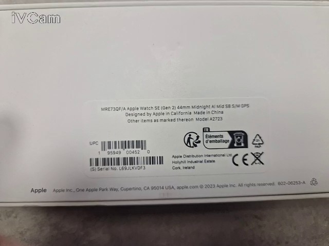 Apple Watch SE 2. Gen. 2023 Midnight 44mm, Smartwatch mit GPS, Aluminiumgehäuse in Midnight, inkl. Originalverpackung. | Zustand: Gut – Bild 2