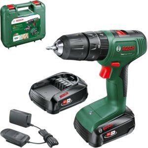 Bosch EasyDrill 18V-40, Akku-Bohrschrauber inkl. Koffer, 2x 2.0 Ah Akku und Ladegerät | Zustand: Sehr Gut