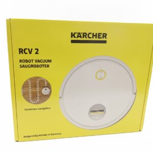 Kärcher RCV 2 Saugroboter Weiß, 4000 Pa Saugkraft, 130 Min. Laufzeit, 420 ml Staubbehälter, 250 ml Wassertank, inkl. Zubehör | Zustand: Neu