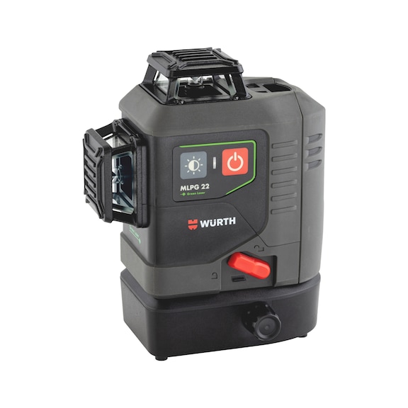 Würth Multi-Linienlaser MLPG 22, Selbstnivellierender Laser mit 3 grünen 360°-Linien, Art. 5709 300 116, leichte Gebrauchsspuren | Zustand: Gut
