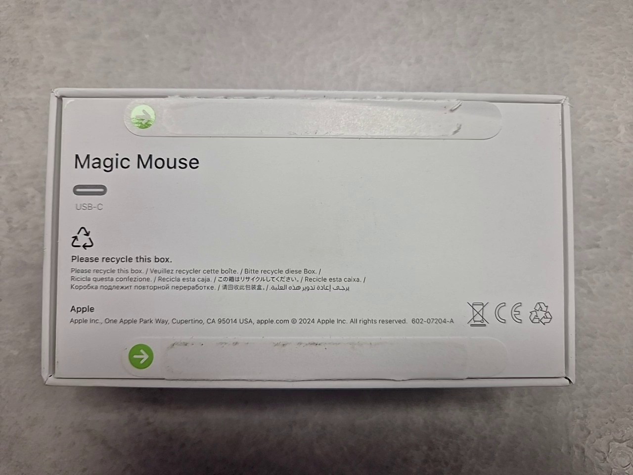 Apple Magic Mouse USB-C Black, Wiederaufladbare Multi-Touch Maus, inkl. gewebtem USB-C Ladekabel, Modell A3204 | Zustand: Sehr Gut – Bild 4
