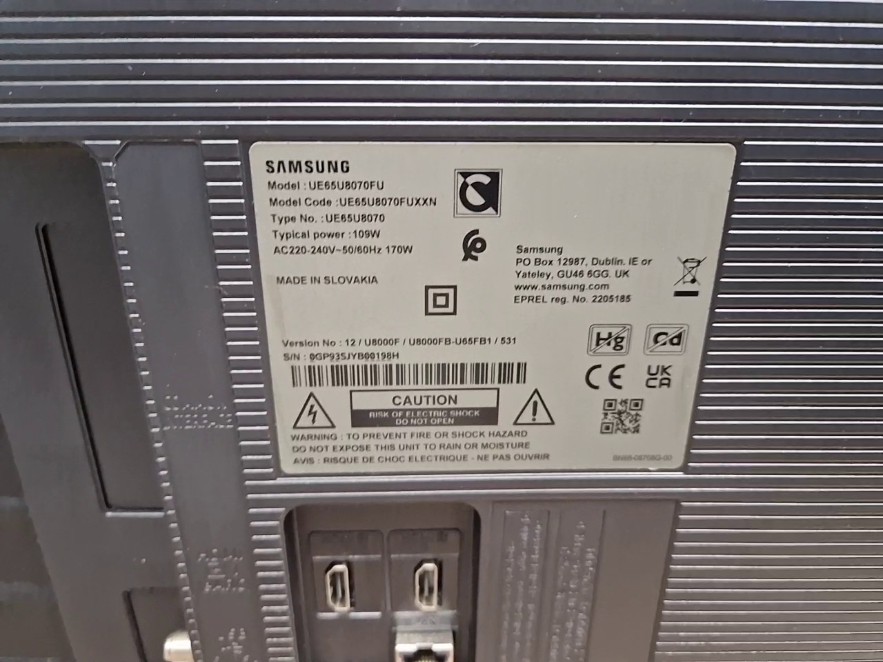 Samsung UE65U8070FU 65 Zoll 4K TV 2025, Crystal UHD LED Fernseher, 4K Upscaling, MetalStream Design, Smart Hub, Smart TV Funktionen | Zustand: Sehr Gut – Bild 2