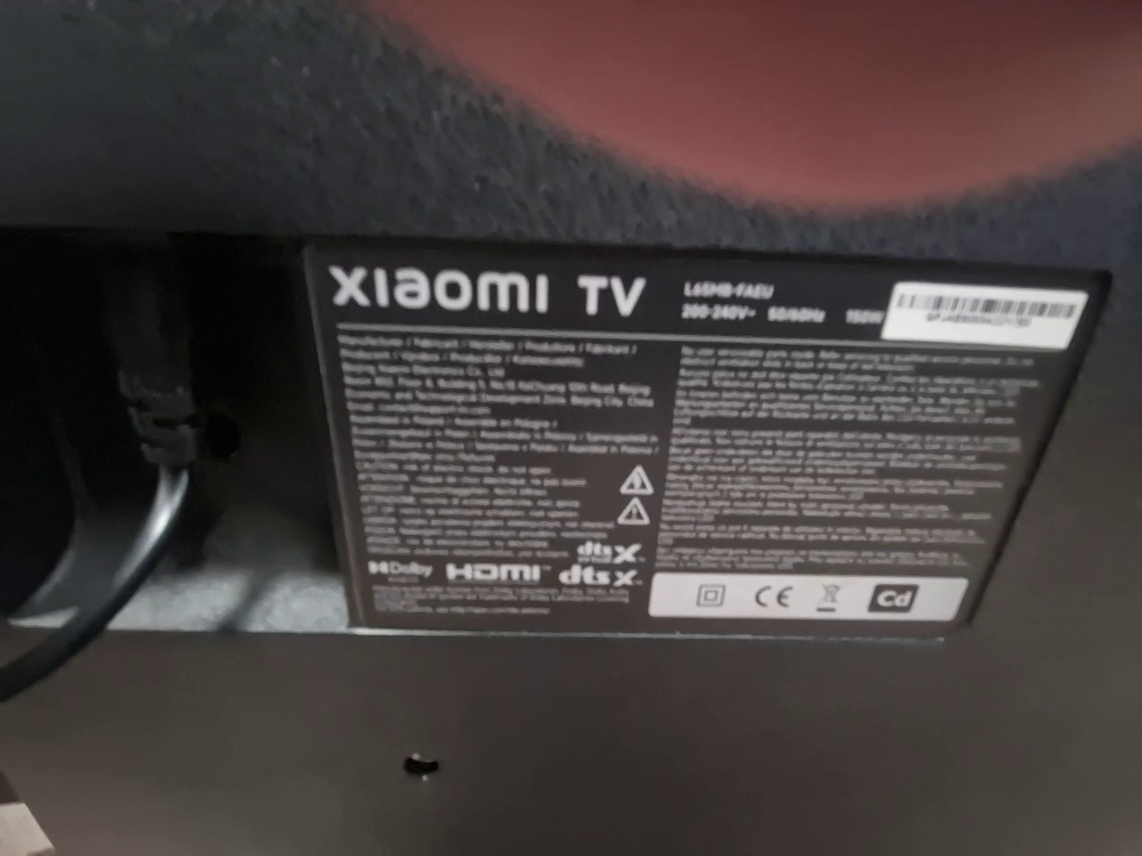 Xiaomi TV F 65 2026, 65 Zoll, Schwarz, 4K UHD Smart TV mit Fire OS, 120Hz Game Boost Mode, HDR, Dolby Audio und DTS:X Unterstützung. | Zustand: Sehr Gut – Bild 2