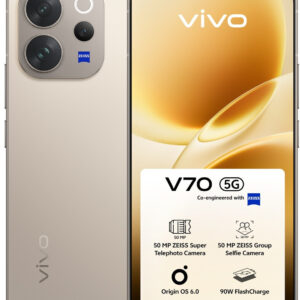 Vivo V70 256GB 2026 Schwarz, 5G Smartphone, 256 GB Speicher, AMOLED-Display, Originalverpackt | SimLock: Frei | Zustand: Sehr Gut | Farbe: Cream | Akku: Sehr Gut