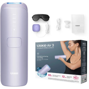 Ulike Air 3 Plus IPL-Haarentferner Violett, IPL-Gerät mit Saphir-Eiskühlung für schmerzarme Haarentfernung, sichtbare Ergebnisse in 4 Wochen. | Zustand: Neu