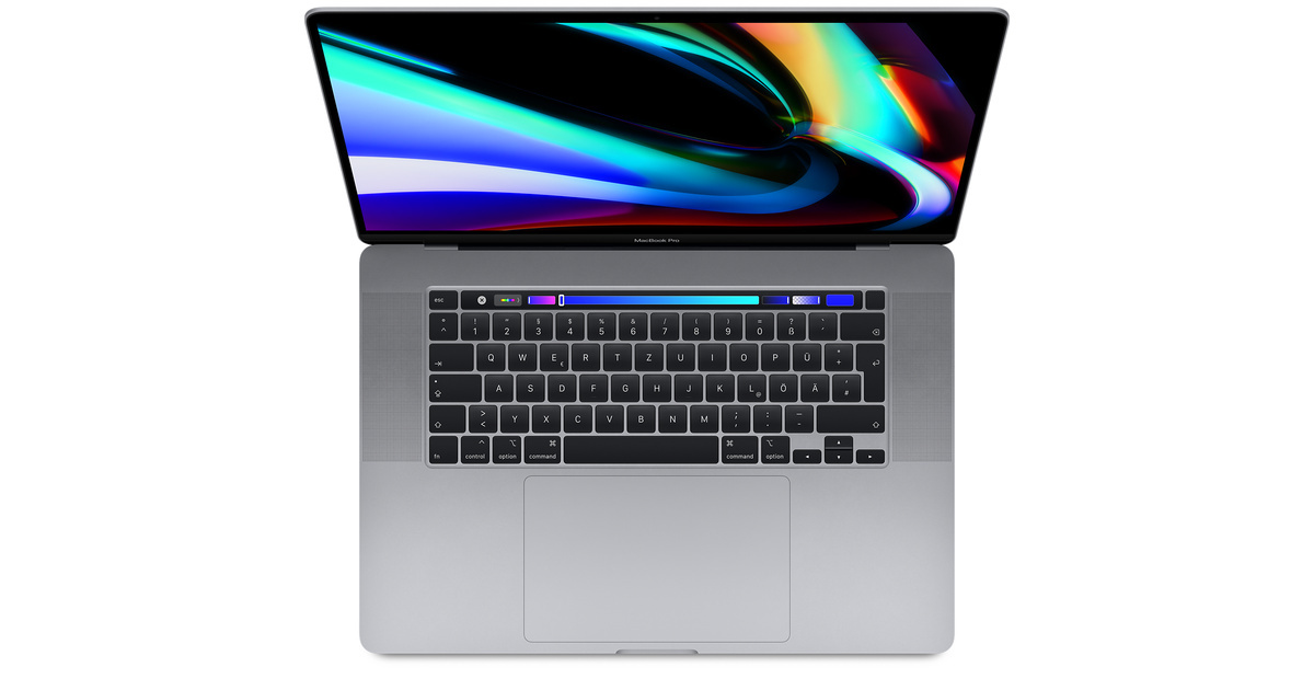 Apple MacBook Pro 16" 2019 i9/16GB/1TB, 2019er Modell mit i9, 16GB RAM, 1TB SSD, Touch Bar, englische Tastatur, 300 Zyklen, inkl. Ladegerät. | Zustand: Gut
