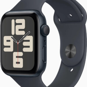 Apple Watch SE 44mm Mitternacht 2022, GPS, mit Originalverpackung und Rechnung, Batteriezustand 100%.  | Zustand: Gut