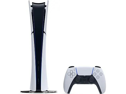 Sony PlayStation 5 Slim Digital Edition, Inkl. 1 Controller, HDMI-, Strom- und Ladekabel, ohne OVP, Farbe: Weiß | Zustand: Sehr Gut | Farbe: weiss – Bild 2