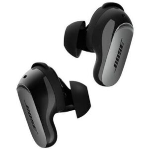 Bose QuietComfort Ultra Earbuds Schwarz, In-Ear-Kopfhörer, erstklassiges Noise-Cancelling, Immersive Audio, CustomTune, kabelloses Laden | Zustand: Neu