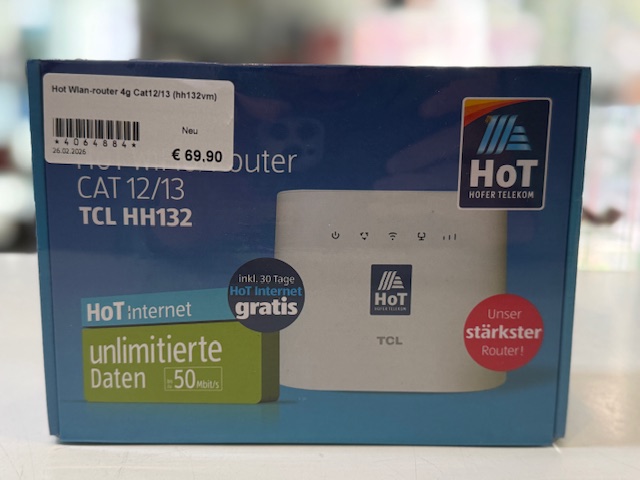 TCL Linkhub HH132VM 4G Router Weiß, HoT Edition, LTE Cat12 | 13, WLAN 6, Dual-Band, 2x Gigabit LAN, Zustand: Neu | Zustand: Neu – Bild 2