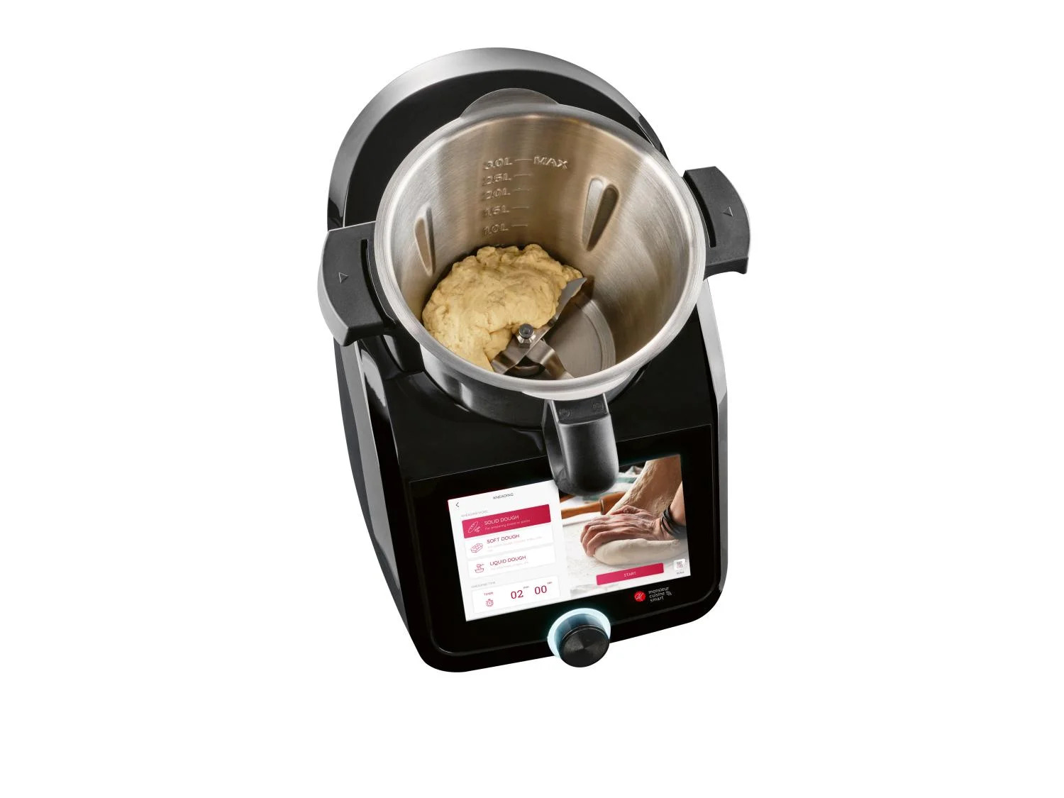 Silvercrest Monsieur Cuisine Smart SKMS 1200 B1 schwarz, Smarte Küchenmaschine mit Kochfunktion, 8-Zoll-Farbdisplay, integrierter Waage und WLAN-Anbindung für geführtes Kochen. | Zustand: Neu – Bild 3