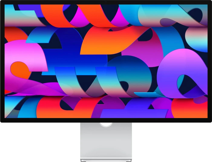 Apple Studio Display 27 Zoll Silber, 5K Retina Display, Standardglas, neigungsverstellbarer Standfuß, 12MP Center Stage Kamera | Zustand: Neu