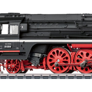 Märklin BR 01.5 DR, Epoche III, 01 504, Dampflok mit Kohlen-Schlepptender, mfx+ Sound-Decoder, schwarz | rot, OVP, Reko-Ausführung der DR. | Zustand: Neu