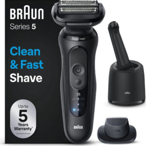 Braun Series 5 52-N7200cc Schwarz, Elektrischer Wet&Dry Rasierer mit 4-in-1 SmartCare Reinigungsstation, Präzisionstrimmer und Akku. | Zustand: Neu