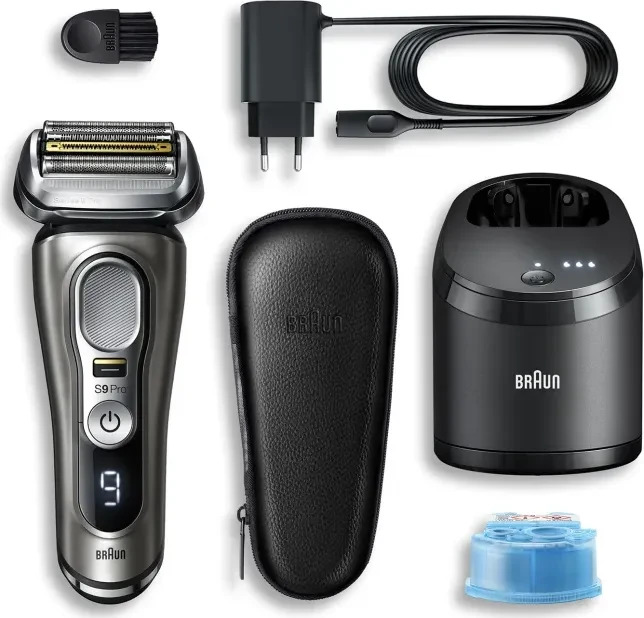 Braun Series 9 Pro 9485cc Wet&Dry, Elektrorasierer mit 5-in-1 SmartCare Center, ProLift Trimmer und Sonic-Technologie, schwarz | silber | Zustand: Neu – Bild 2