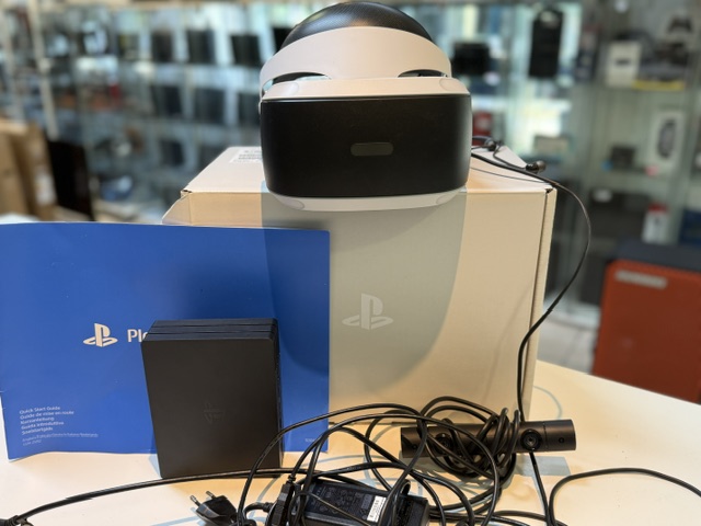 Sony PlayStation VR Headset CUH-ZVR1, Inklusive Prozessoreinheit, PlayStation Kamera, Netzteil und Anschlusskabeln in Originalverpackung. | Zustand: Gut