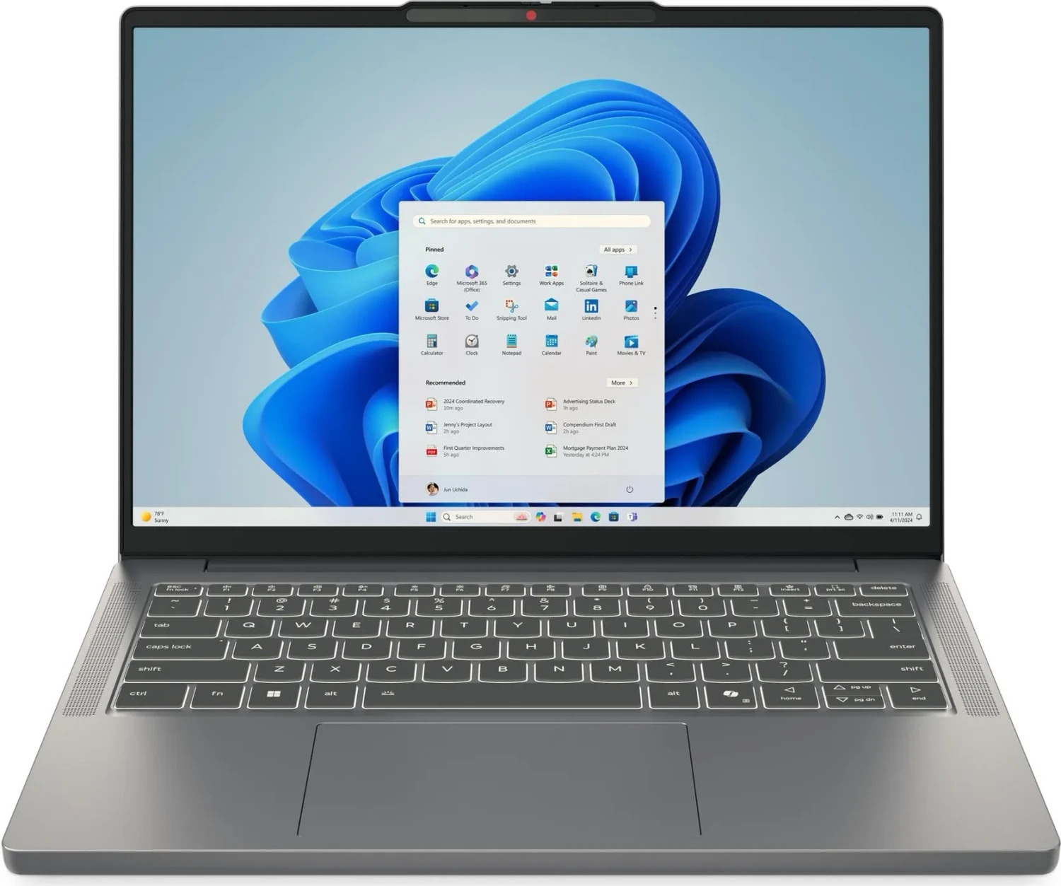 Lenovo IdeaPad Slim 3, i5-13420H, Luna Grey, 16GB RAM, 512GB SSD, DE-Tastatur, neuwertig (Verpackung geöffnet) | Zustand: Neu