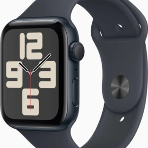 Apple Watch SE (2. Gen) 44mm Mitternacht, GPS, Aluminiumgehäuse, Sportarmband M | L, inkl. OVP, Ladekabel, Batteriezustand 100% | Zustand: Sehr Gut