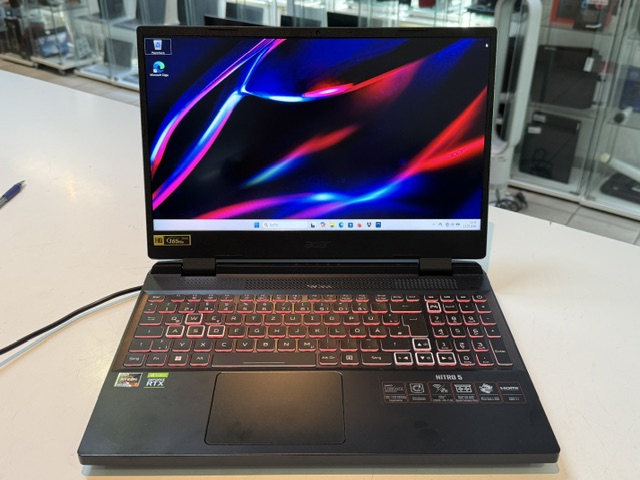 Acer Nitro 5 AN515-46 (2022), Schwarz, AMD Ryzen 7 6800H, 16GB DDR5 RAM, 1TB SSD, GeForce RTX 3070 Ti 8GB, Windows 11, inkl. Ladegerät | Zustand: Sehr Gut – Bild 2