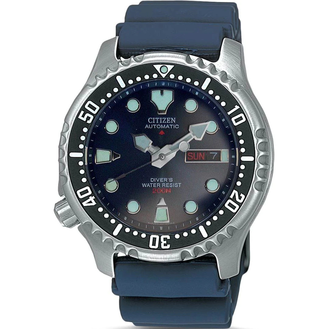 Citizen Promaster Marine NY0040-17L Blau, Automatik-Taucheruhr, 42mm EdelstahLadegerätehäuse, inkl. Box, Ersatz-Edelstahlarmband & Werkzeug | Zustand: Sehr Gut