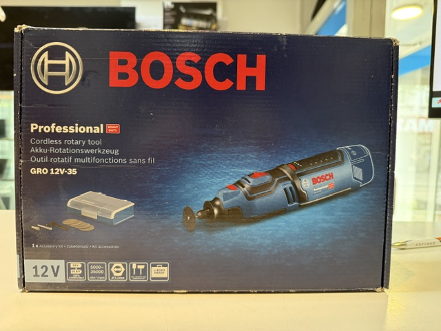 Bosch Professional GRO 12V-35, Akku-Rotationswerkzeug, inkl. Akku und Koffer, ohne Ladegerät, blau | schwarz | Zustand: Sehr Gut – Bild 3