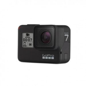 GoPro HERO7 Black 2018 Schwarz, Actionkamera mit umfangreichem Zubehör-Set, inklusive Halterungen, Akkus und Transporttasche. | Zustand: Gut