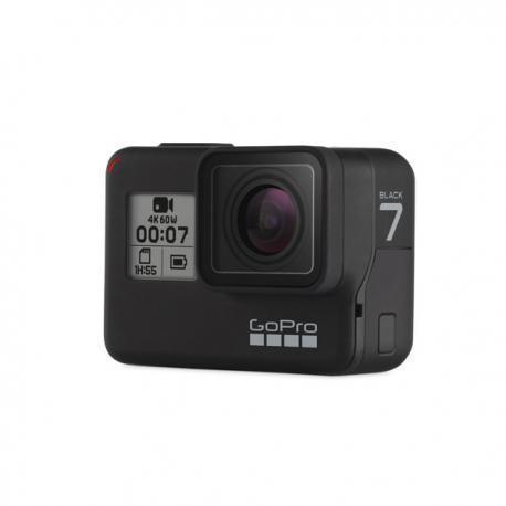 GoPro HERO7 Black 2018 Schwarz, Actionkamera mit umfangreichem Zubehör-Set, inklusive Halterungen, Akkus und Transporttasche. | Zustand: Gut