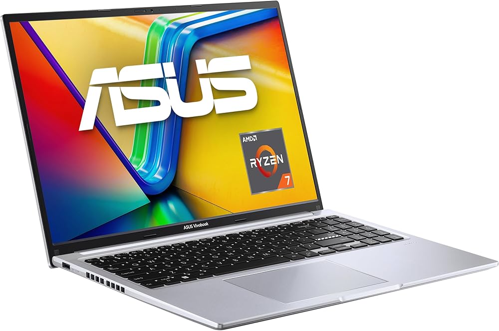 ASUS Vivobook 16 M1605YA Silber, 16 Zoll WUXGA Display, AMD Ryzen 7 7730U, 16GB RAM, 1TB SSD, inkl. Ladegerät | Zustand: Sehr Gut