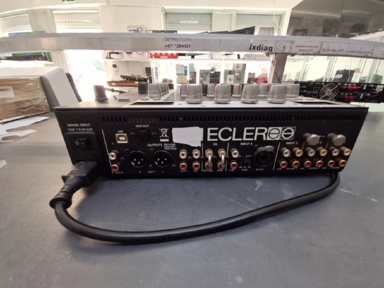 Ecler EVO 4, Schwarz, 2008, 4-Kanal Digital DJ Mixer, 24-Bit | 96kHz, MIDI-Steuerung, inkl. bedienungsanleitung | Zustand: Gut – Bild 4
