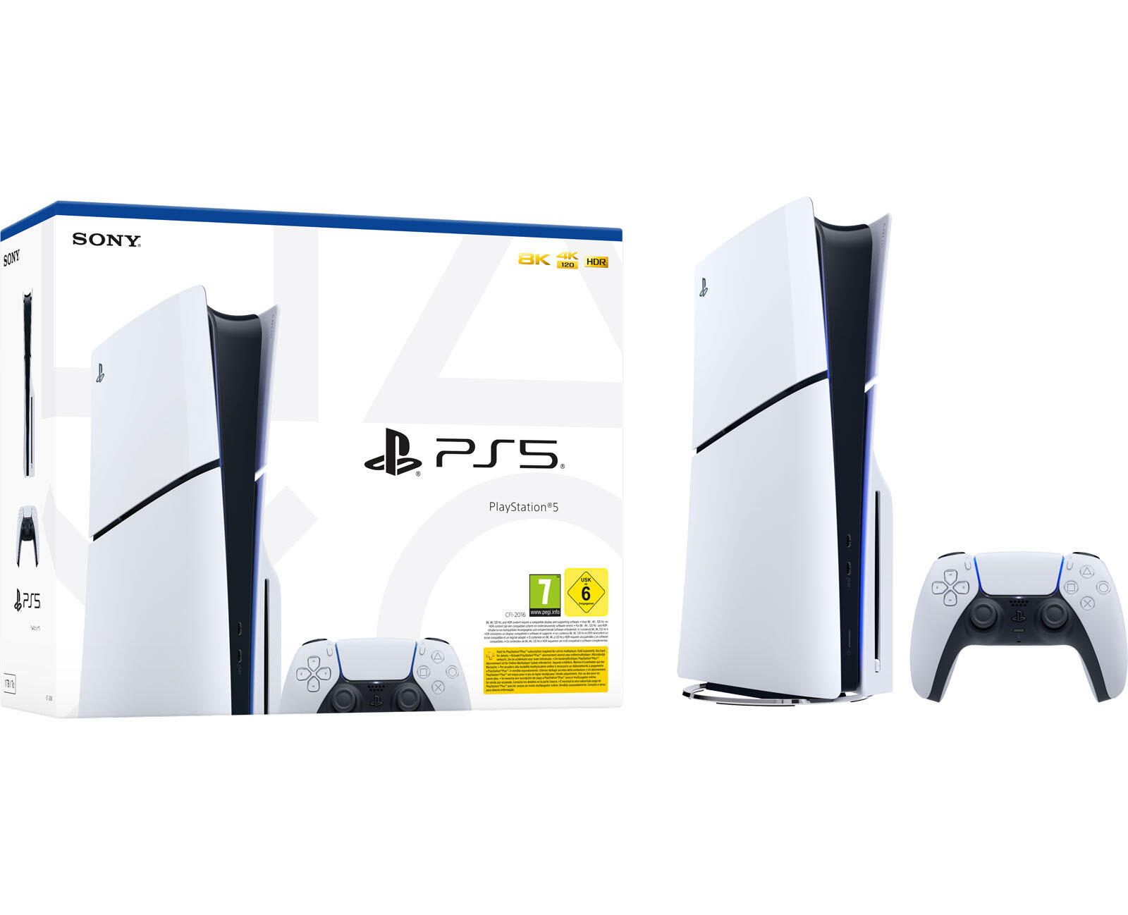 Sony PlayStation 5 Slim Disc Edition Weiß, 1 TB SSD, inklusive Originalverpackung (OVP), unbenutzt | Zustand: Wie Neu | Farbe: weiss