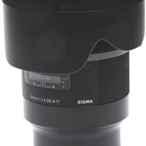 Sigma 50mm F1.4 DG HSM Art Sony E-Mount, Lichtstarke Festbrennweite, 77mm Filtergewinde, inkl. Tasche und Gegenlichtblende | Zustand: Sehr Gut