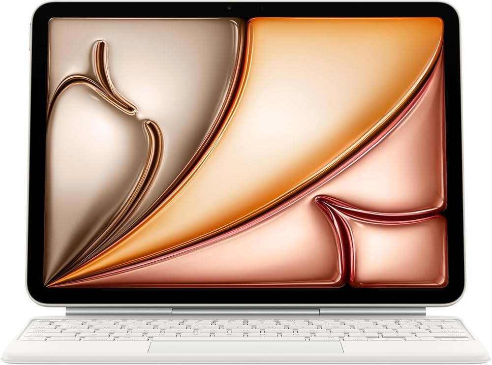 Apple Magic Keyboard iPad Air 11" (M3), DE, Originalverpackt geöffnet, unbenutzt, erfordert iPadOS 18.3 oder neuer, Farbe weiß | Zustand: Neu