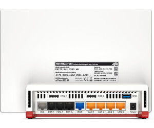 AVM FRITZ!Box 7583, 2024, weiß-rot, DSL-Router, G.fast, Mesh Wi-Fi, 4x Gigabit LAN, inkl. Netzteil und Kabel, in OVP, Produktionsjahr 2024 (S38) | Zustand: Gut – Bild 2