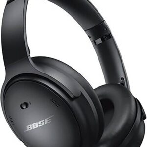Bose QuietComfort 45 Schwarz, Kabellose Over-Ear-Kopfhörer mit Noise Cancelling, leichte Abnutzung am KopFernbedienungügel, inkl. Etui | Zustand: Gut