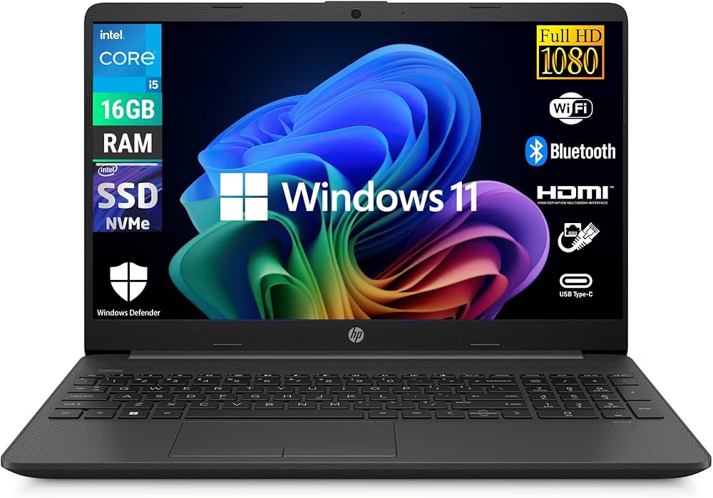 HP 250 G9 Schwarz, 15.6 Zoll FHD, Intel Core i7-1235U, 16GB RAM, 1TB SSD, Windows 11, leichte Gebrauchsspuren | Zustand: Sehr Gut – Bild 2