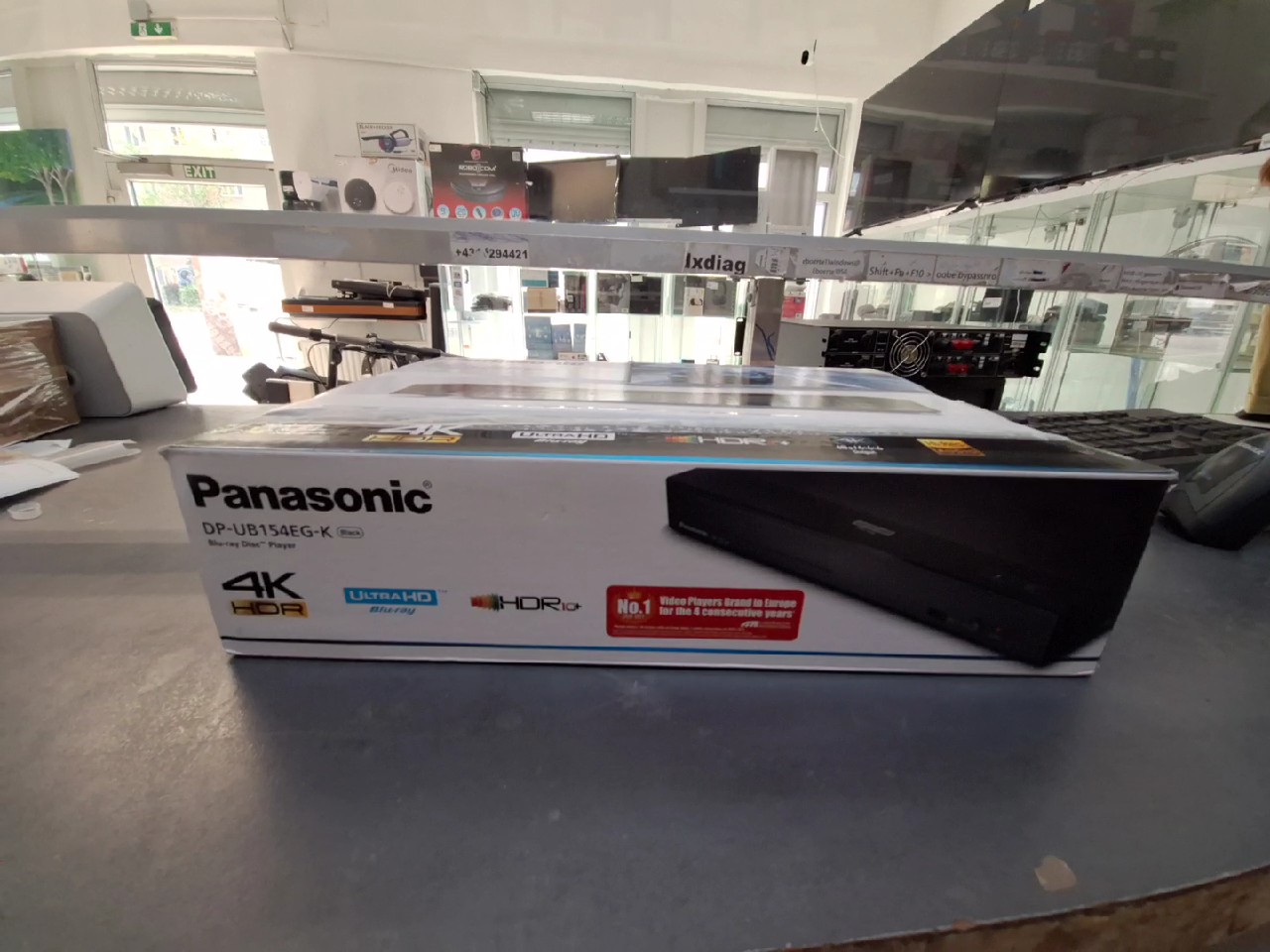Panasonic DP-UB154EG-K Schwarz, 4K Ultra HD Blu-ray Player, HDR10+, Hi-Res Audio, Fernbedienung, OVP | Zustand: Sehr Gut – Bild 4