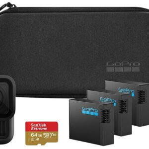 GoPro HERO13 Black Extended Power Bundle, Action-Kamera, 5.3K Video, HyperSmooth 6.0, inkl. Akkus, Ladeschale und Zubehör im Case | Zustand: Neu