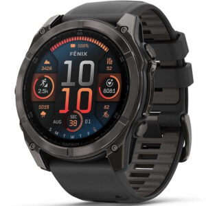 Garmin Fenix 8, Multisport-Smartwatch mit GPS, Herzfrequenzmessung und integrierter LED-Taschenlampe. | Zustand: Gut