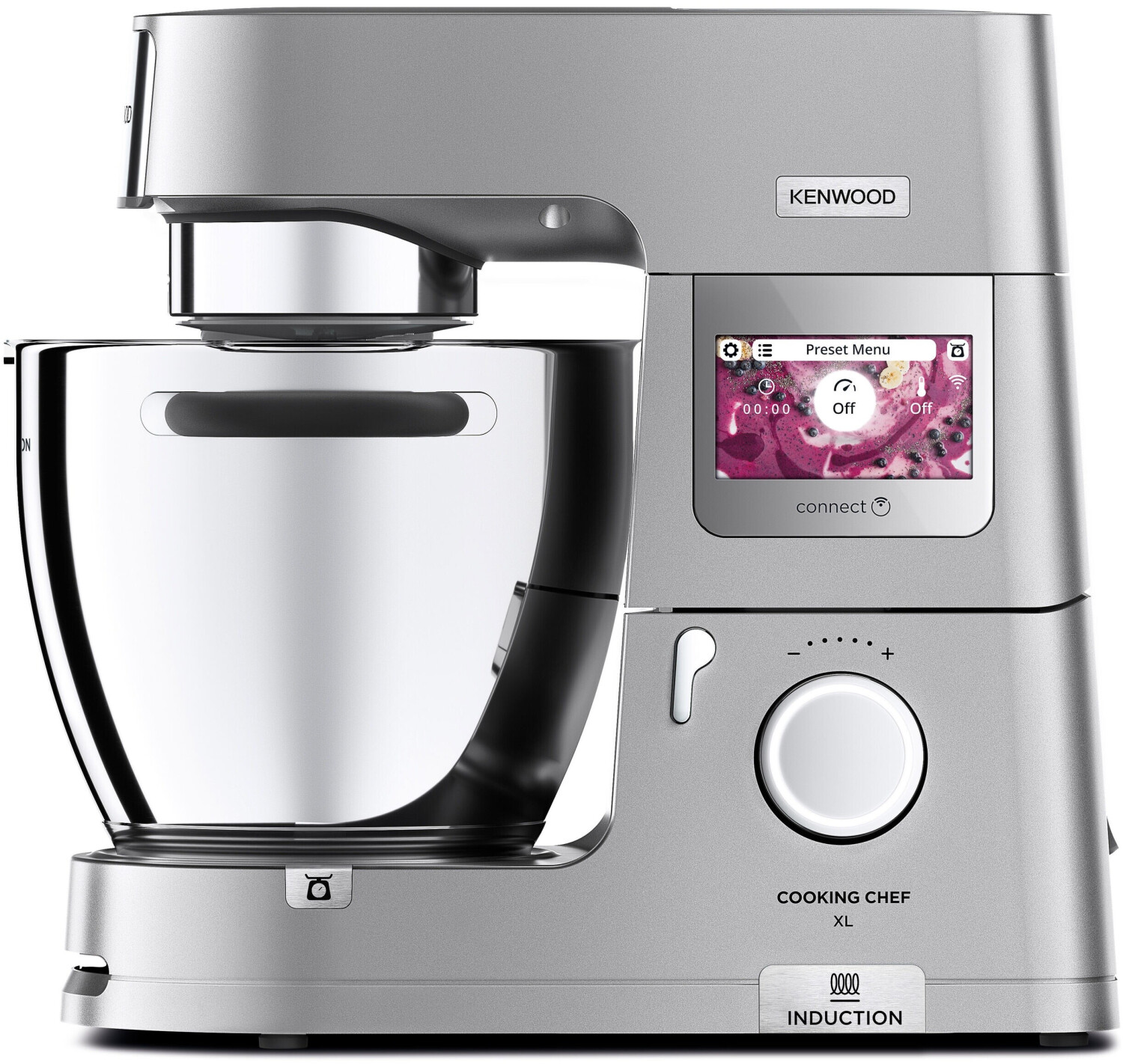 Kenwood Cooking Chef XL KCL95.424SI Silber, Küchenmaschine mit Induktion, 1500 W, integrierter Waage, Touchscreen & App-Steuerung, inkl. OVP | Zustand: Gut