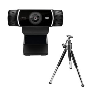 Logitech C922 Pro Stream Schwarz, Full HD 1080p, 60 fps bei 720p, Autofokus, Stereomikrofon und Tischstativ | Zustand: Sehr Gut