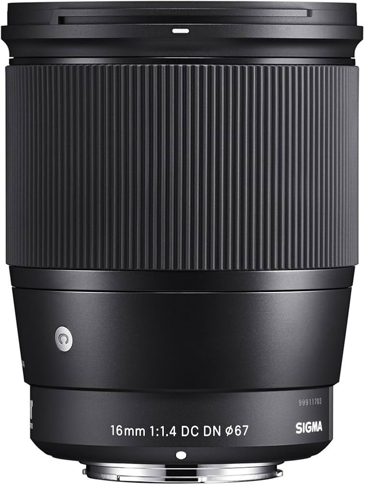 Sigma 16mm F1.4 DC DN Contemporary MFT, Lichtstarkes Weitwinkelobjektiv für spiegellose Micro-Four-Thirds-Kameras, schwarz. | Zustand: Gut