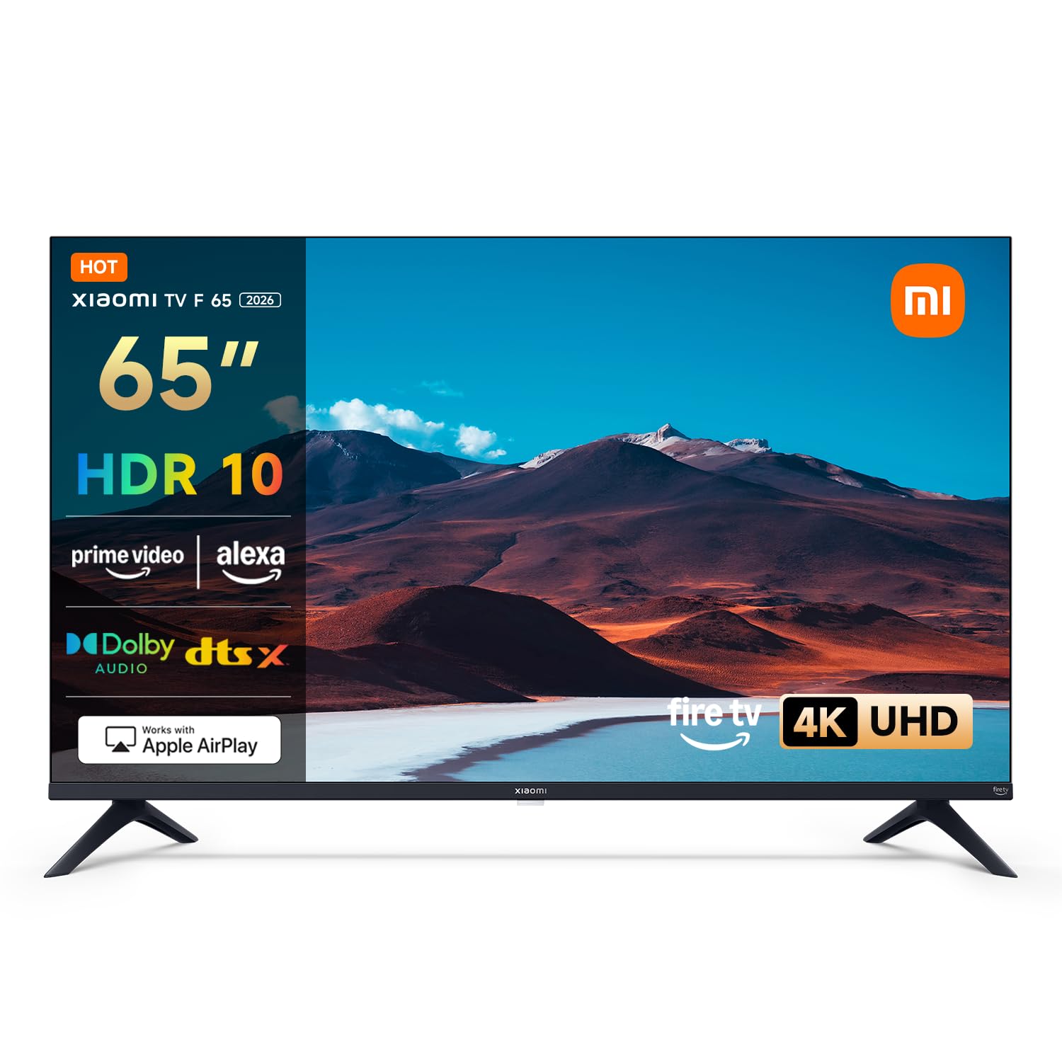 Xiaomi TV F 65 2026, 65 Zoll, Schwarz, 4K UHD Smart TV mit Fire OS, 120Hz Game Boost Mode, HDR, Dolby Audio und DTS:X Unterstützung. | Zustand: Sehr Gut
