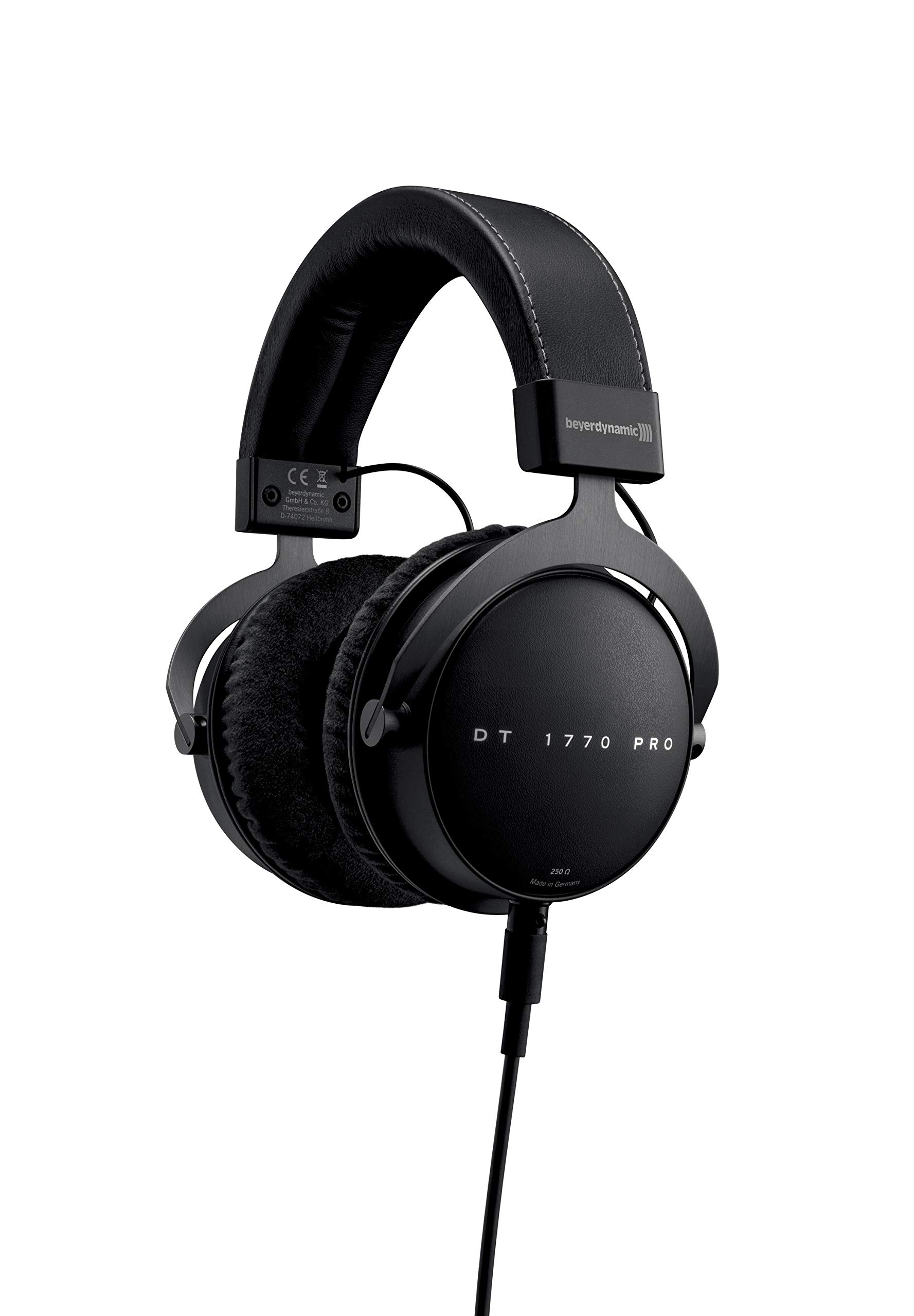 beyerdynamic DT 1770 PRO Schwarz, Geschlossener Studiokopfhörer, 250 Ohm, Tesla-Technologie, Made in Germany, inkl. Hardcase & Wendelkabel, Gebrauchsspuren an Polstern | Zustand: Gut