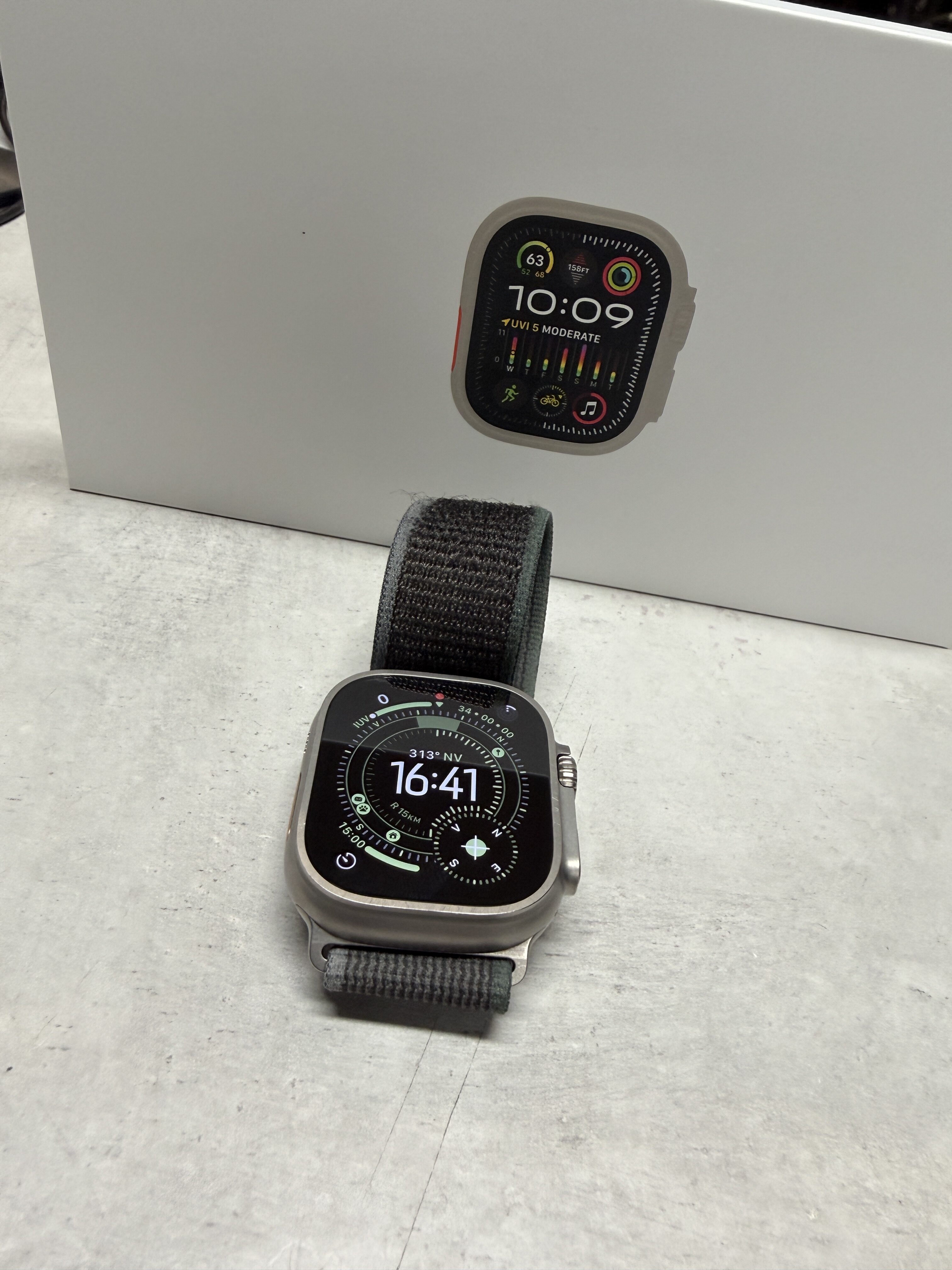 Apple Watch Ultra 2, OVP, Mit Alpine Loop Band, Akku 94% Kapazität, inkl. Ladekabel. | Zustand: Sehr Gut | Farbe: schwarz – Bild 2