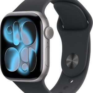 Apple Watch Series 11 GPS 2025 Silber, Smartwatch mit GPS, 64 GB, Always-On OLED Display, Fitness- und Gesundheitstracking, OVP | Zustand: Neu | Farbe: schwarz