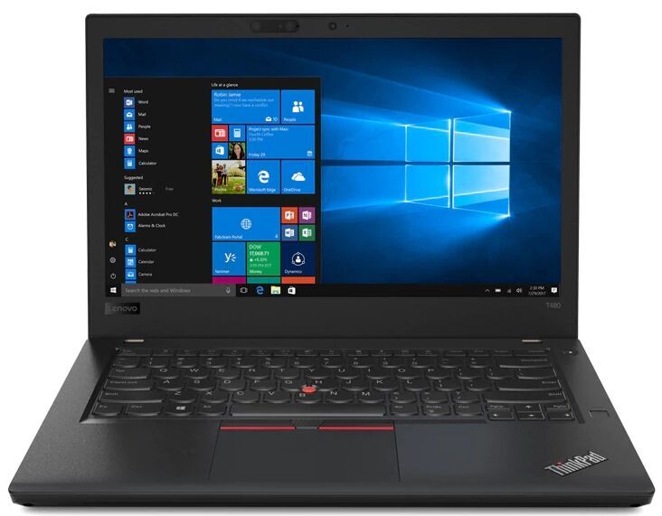 Lenovo ThinkPad T480 2018 Schwarz, 14 Zoll Business Notebook, Intel Core i5-8350U, 12 GB RAM, 256 GB SSD, Windows 10 Pro | Zustand: Gebraucht