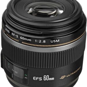 Canon EF-S 60mm f/2.8 Macro USM, Kompaktes Makro-Objektiv für Canon EOS APS-C-Kameras mit schnellem USM-Autofokus und hoher Lichtstärke. | Zustand: Gut